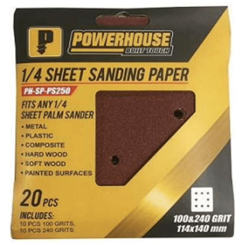Powerhouse Sanding Paper for Palm Sander 114X140MM - KHM Megatools Corp.