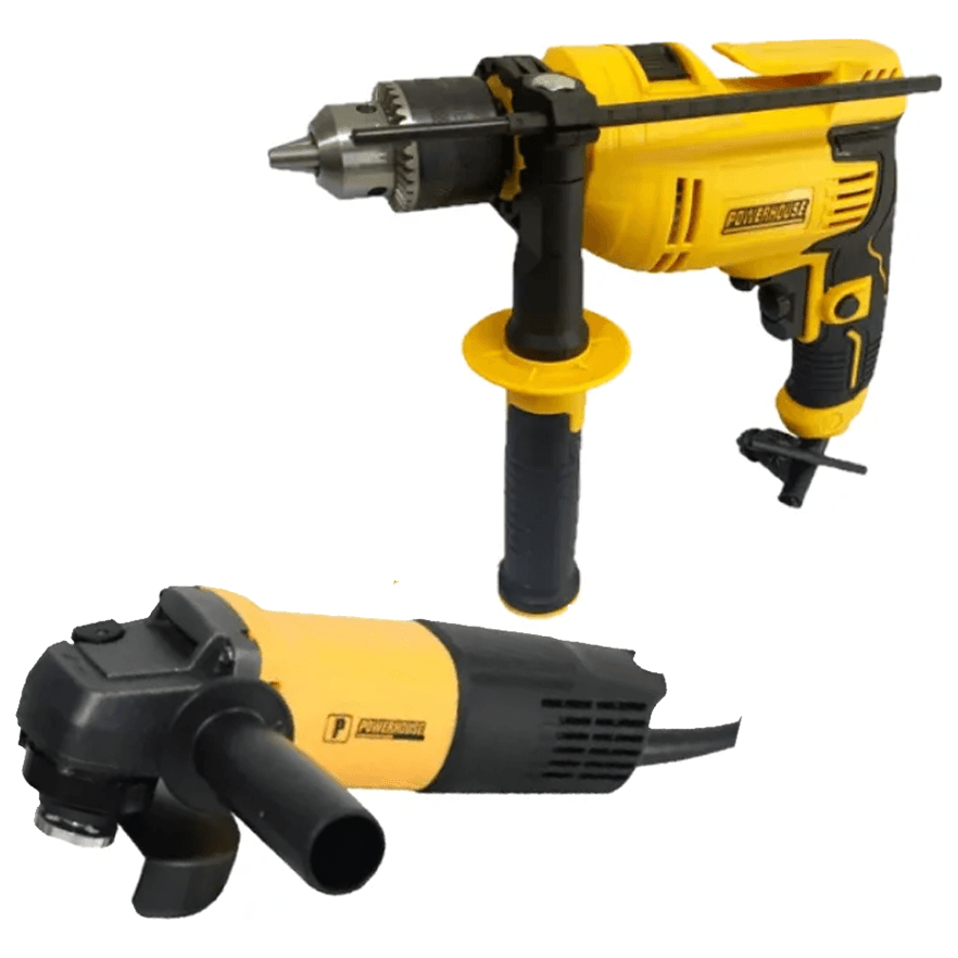 Powerhouse PH-AGID-COMBO650 Angle Grinder and Impact Drill Combo Set - KHM Megatools Corp. Main image