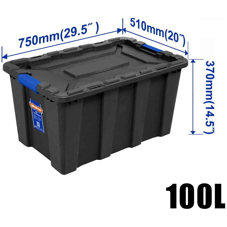 Heavy Duty Hdx 70 Gallon Storage Tote With Wheels Tough Storage