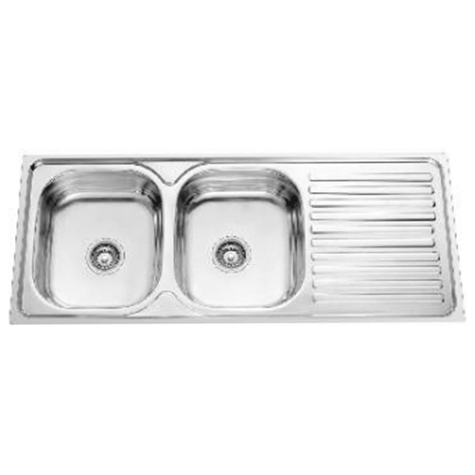 Waterhouse Double Basin Stainless Sink w/ Drainboard - KHM Megatools Corp. Main image
