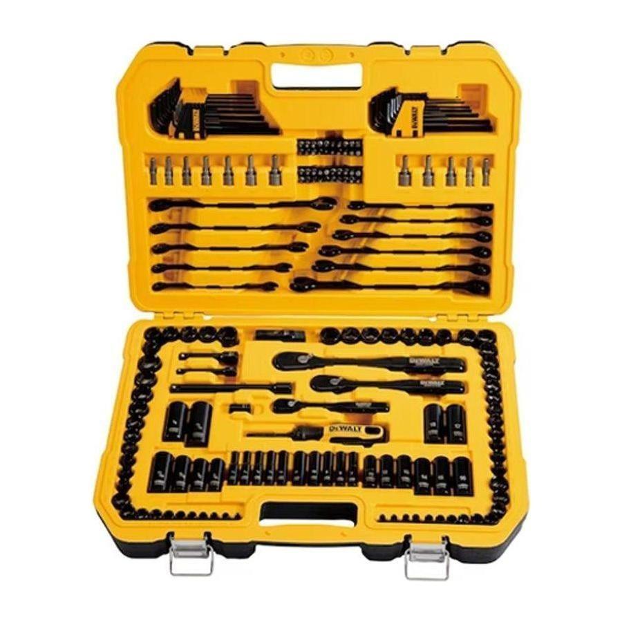 Dewalt DWMT45184 Black Chrome Polish Mechanics Tool Set With Hard Case