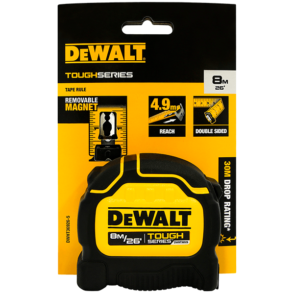 Dewalt DWHT36926-30 Steel Tape Measure 8 meters [32mm] (Tough Tape) - KHM Megatools Corp.