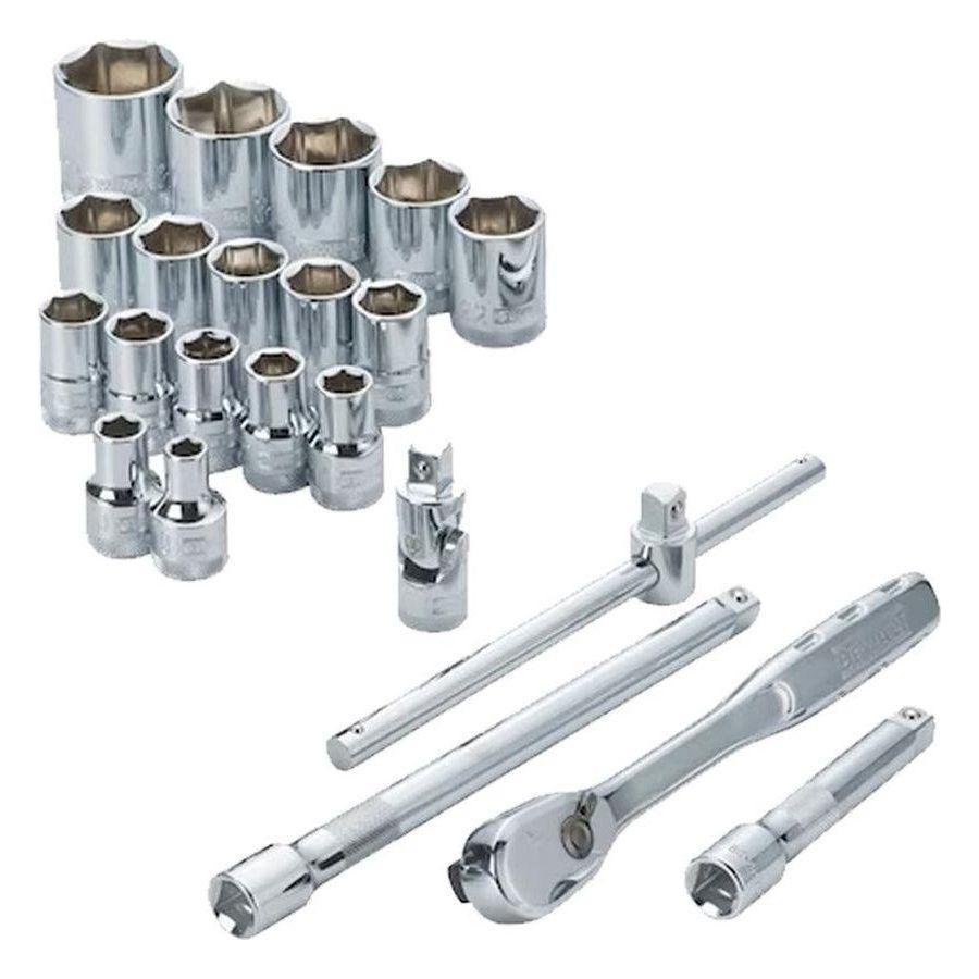 Dewalt DWMT19241‐1 22pcs 1/2" Drive Metric Socket Wrench Set - KHM Megatools Corp.