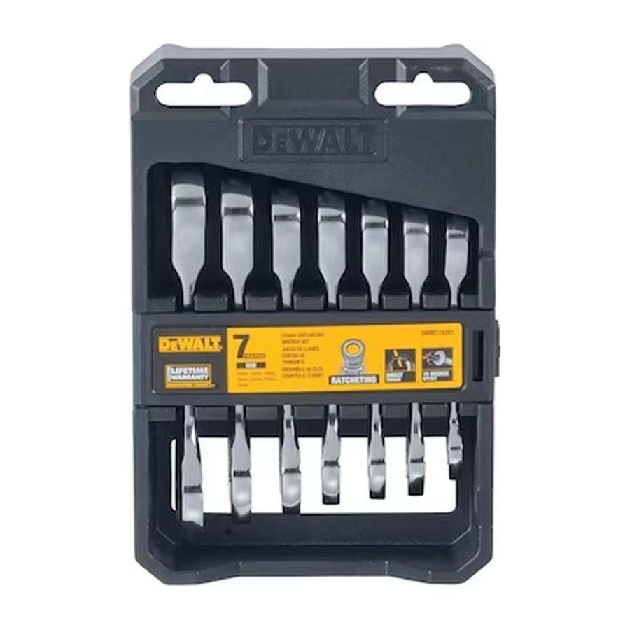 Dewalt DWMT19261‐0 Stubby Ratcheting Metric Wrench Set 7pcs - KHM Megatools Corp.