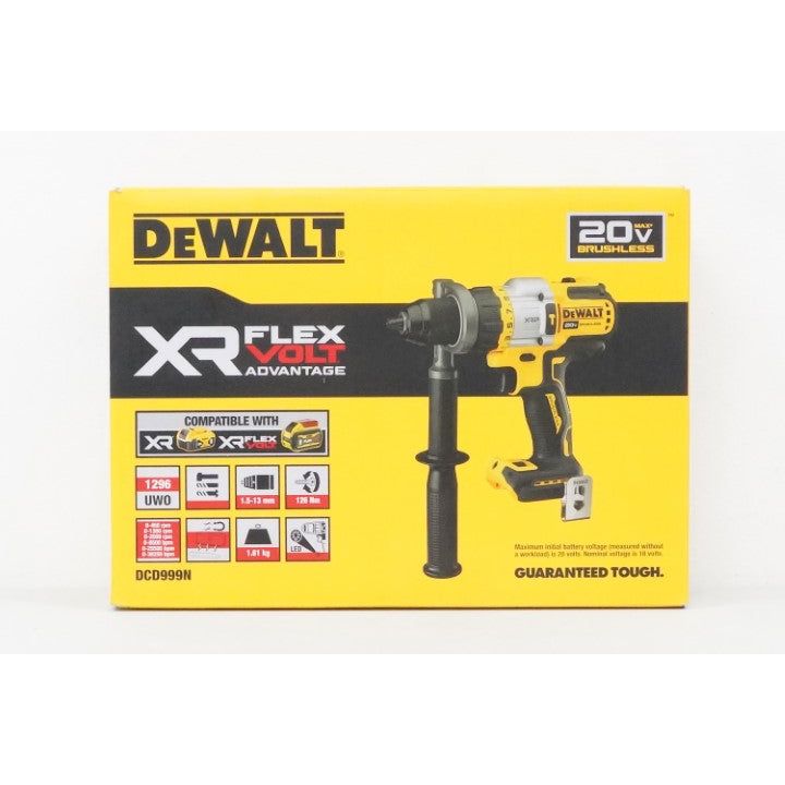 Dewalt DCD999N 20V/60V Flexvolt Cordless Hammer Drill 13mm (Bare) | Dewalt by KHM Megatools Corp.
