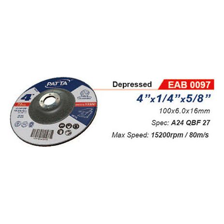 Patta EAB 0097 Grinding Disc 4" | Patta by KHM Megatools Corp.