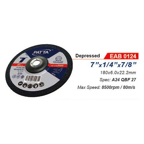 Patta EAB 0124 Grinding Disc 7" | Patta by KHM Megatools Corp.
