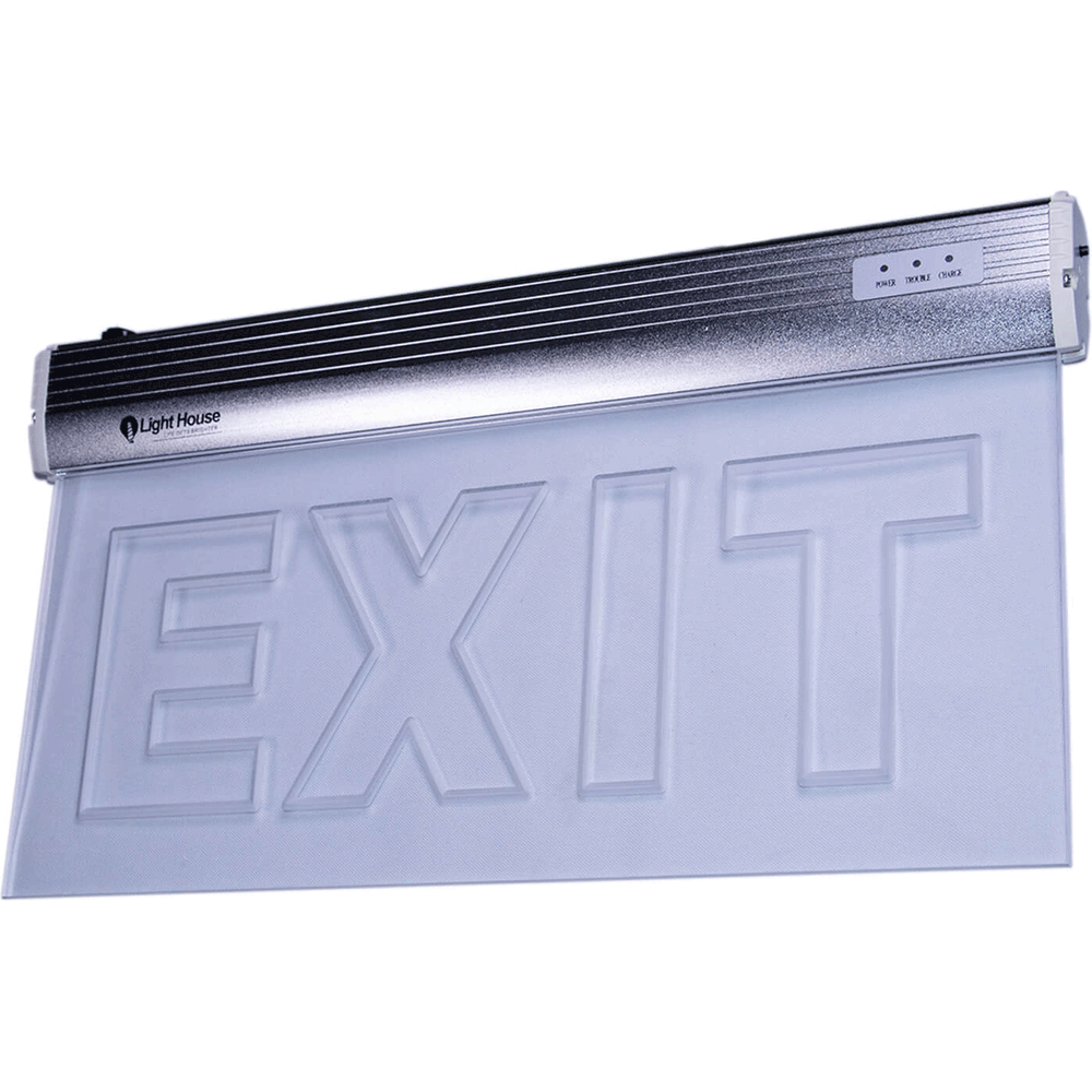 Lighthouse LED Emergency Exit Sign Acrylic Panel – KHM Megatools Corp.