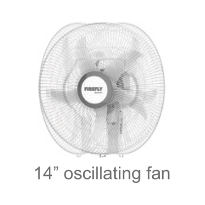Firefly FEL6110 14” Fan with USB Mobile Phone Charger | Firefly by KHM Megatools Corp.