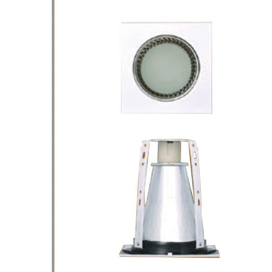 Firefly Square Vertical Downlight Recessed Type  with Partial Frosted Glass | Firefly by KHM Megatools Corp.