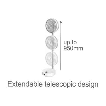 Firefly FEL661 Rechargeable Foldable Telescopic Stand Fan with Night Lamp | Firefly by KHM Megatools Corp.