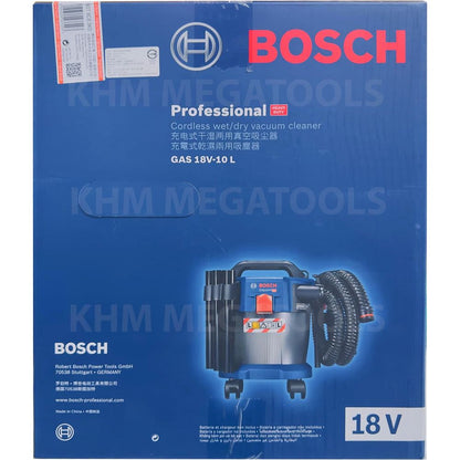 Bosch GAS 18V-10L Cordless Wet & Dry Vacuum / Dust Extractor 6L 18V [Bare] | Bosch by KHM Megatools Corp.