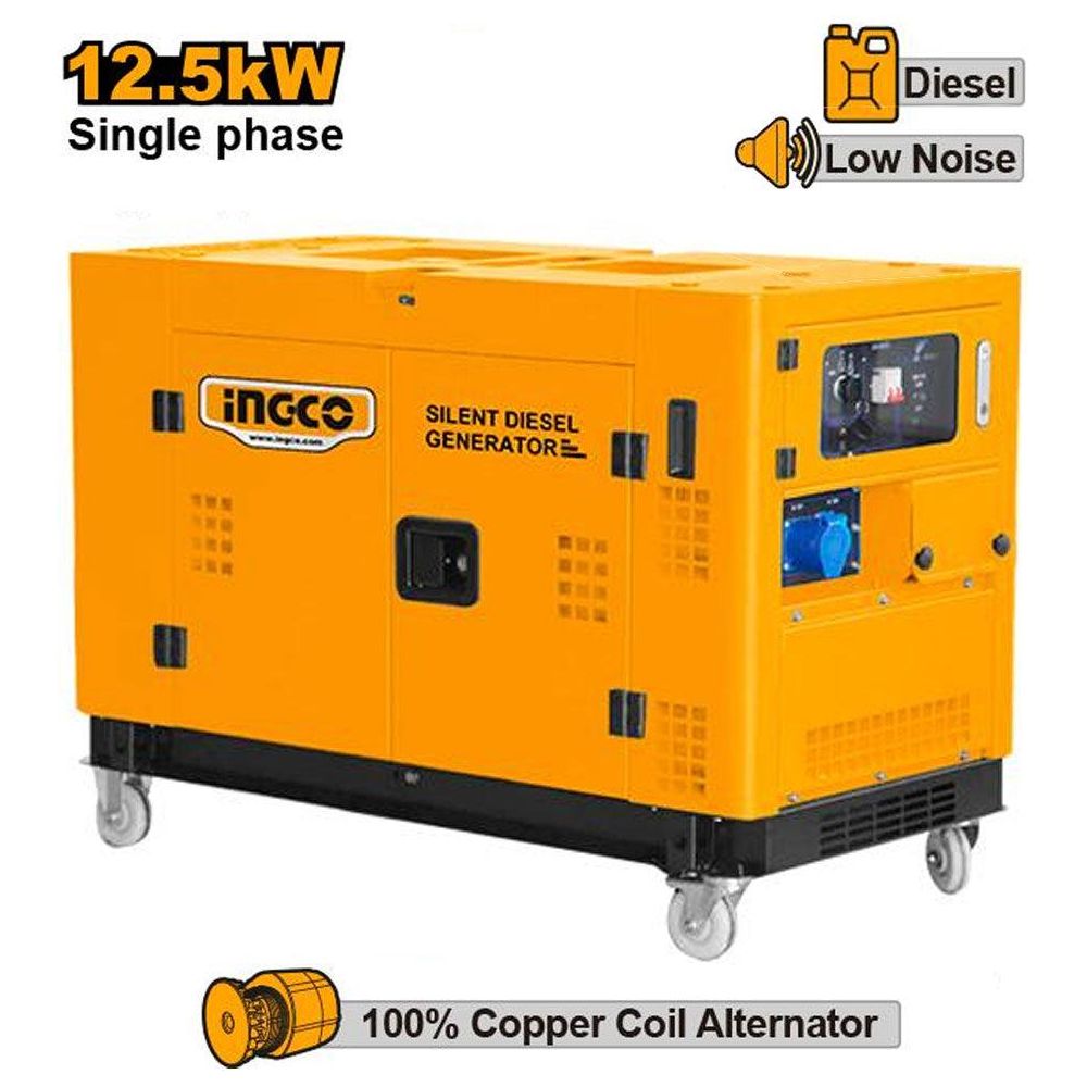 Ingco GSE125001-5P Silent Diesel Generator 12KVA - KHM Megatools Corp.
