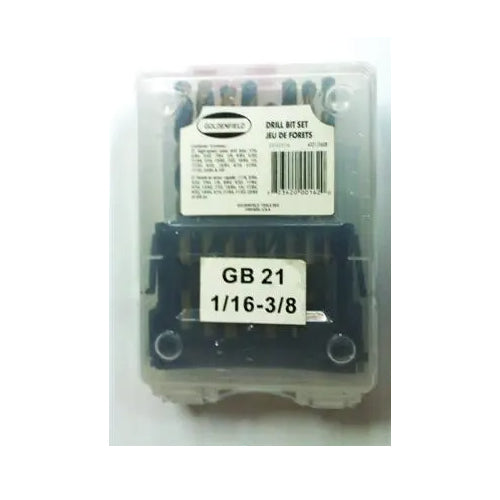 GTD Gold & Black Drill Bit Set (1.5m-10mm) (Plastic Case) | UT by KHM Megatools Corp.