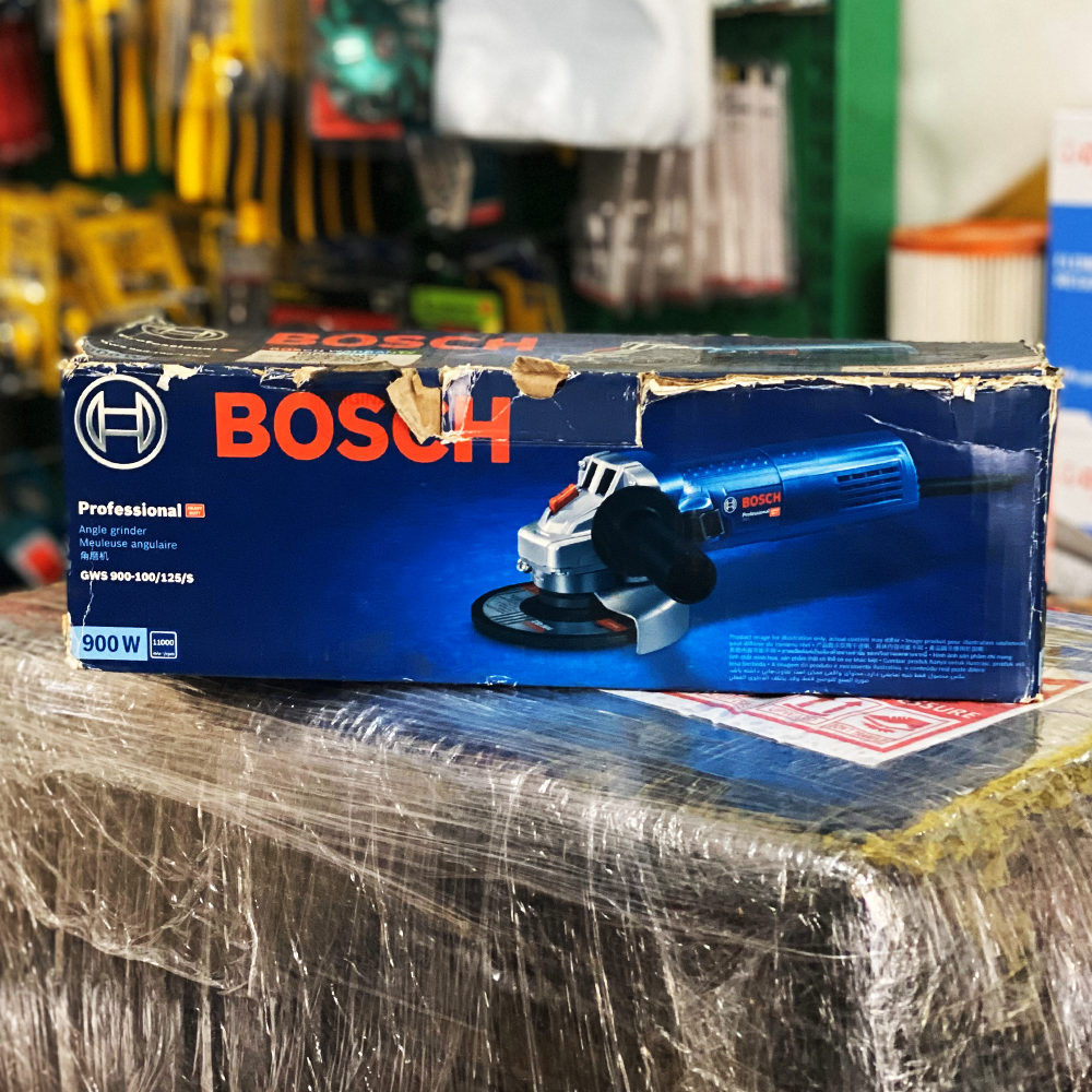 Bosch GWS 900-100 S Angle Grinder 4" (100mm) 900W [Variable Speed] (Damaged Box) | Discounts by KHM Megatools Corp.