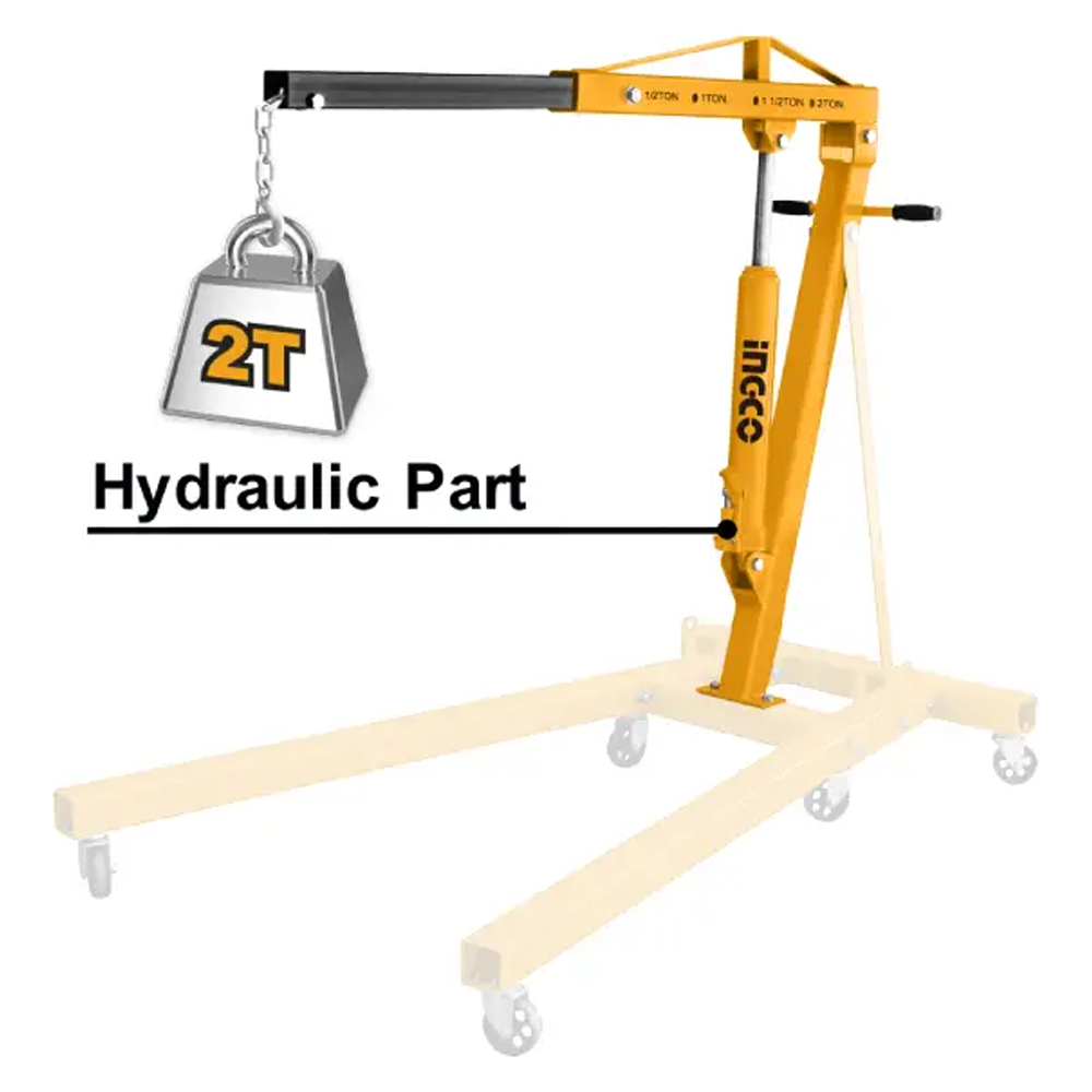 Ingco HEC21-1 Engine Crane (Hydraulic Part Only) | Ingco by KHM Megatools Corp.