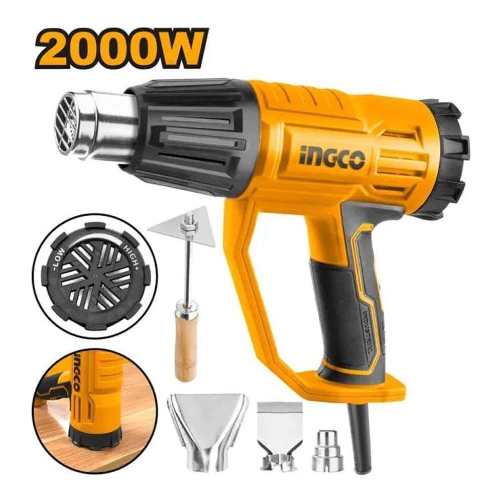 Ingco HG2000385 Heat Gun / Hot Air Gun 2000W (SS)