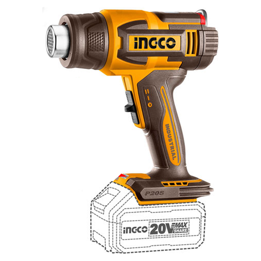 Ingco HGLI20035 Cordless Li-Ion Heat Gun 20V 4.0AH | Ingco by KHM Megatools Corp.