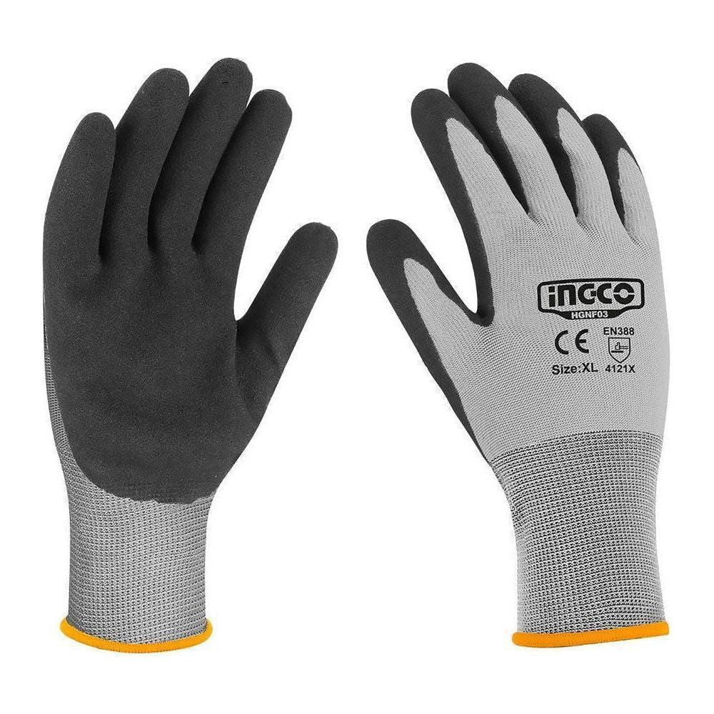 Ingco HGNF03 Nitrile Frosted Coated Gloves - KHM Megatools Corp. Main image