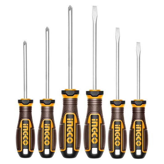 Ingco HKSDS0628 Screwdriver Set 6Pcs | Ingco by KHM Megatools Corp.