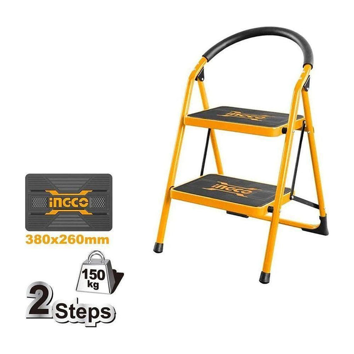 Ingco HLAD09021 Steel Ladder 2 Steps – KHM Megatools Corp.