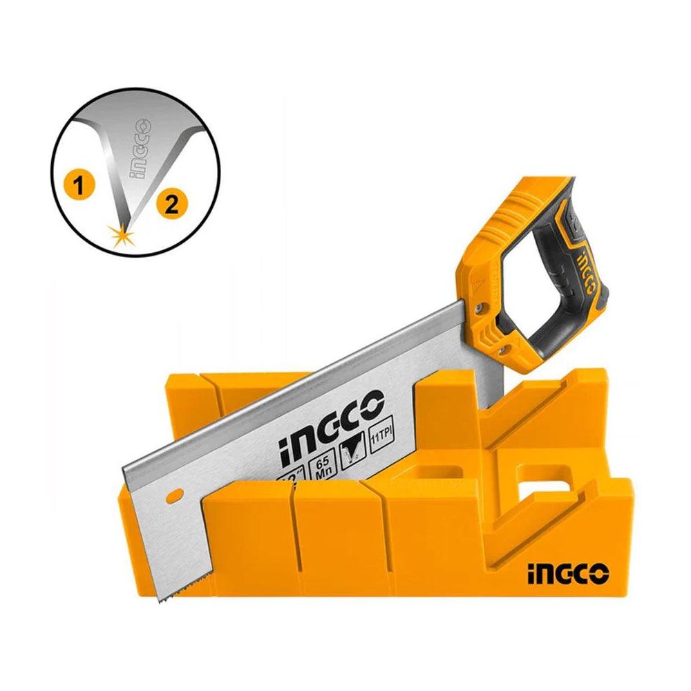 Ingco HMBSK30082 Mitre Box and Back Saw Set - KHM Megatools Corp.