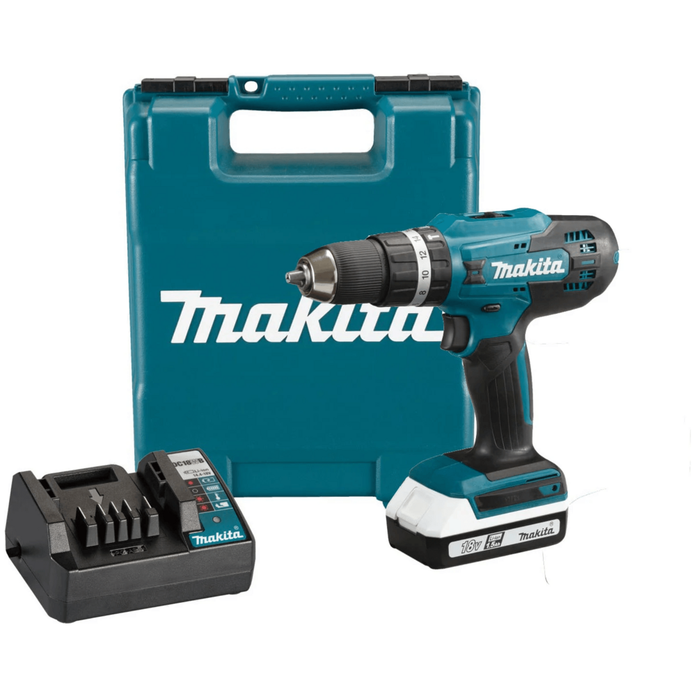 Makita HP488D002-1 18V Cordless Hammer Drill 13mm (G-Series) [Kit] [One Battery] - KHM Megatools Corp. Main image