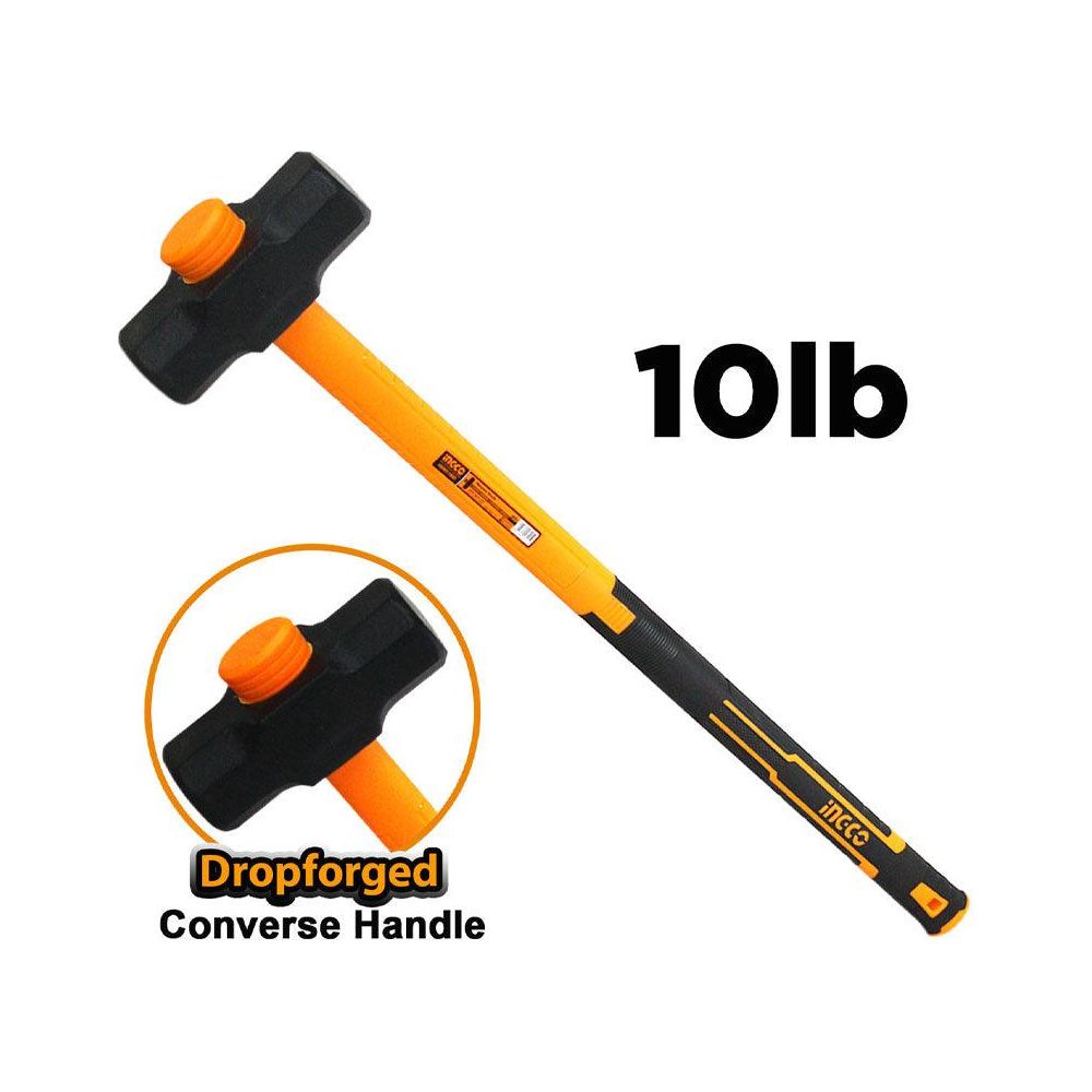 Ingco HSM01108D Sledge Hammer 10Lb (Converse Handle) - KHM Megatools Corp.