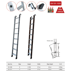 Miller ARL-300 Rescue Single Aluminum Ladder with Hook (Fire Exit)