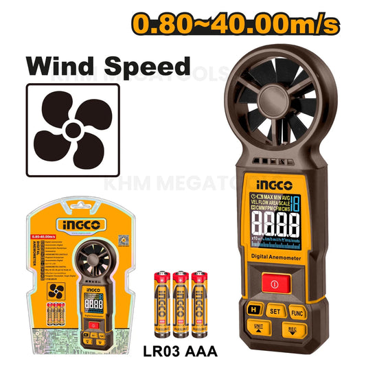 Ingco HETAN031 Digital Anemometer