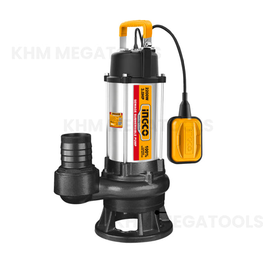 Ingco SPDB220068-5 Sewage Submersible Pump 2200W 3.0HP