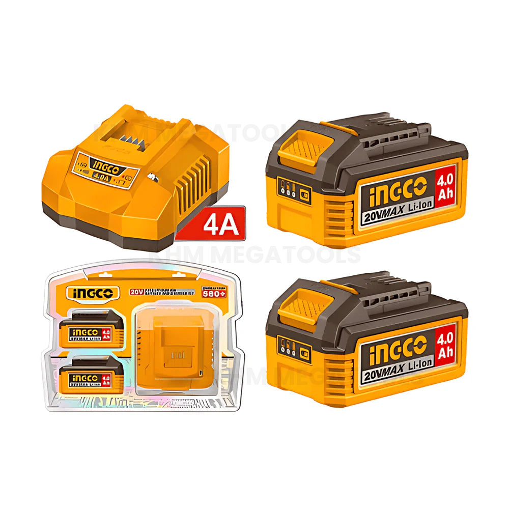 Ingco FBCPK2013 P20S Li-Ion Battery And Charger Kit