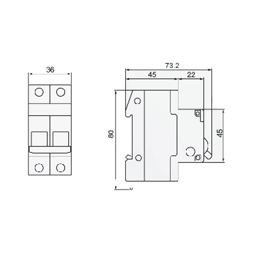 Omni Mini Circuit Breaker 2-Pole