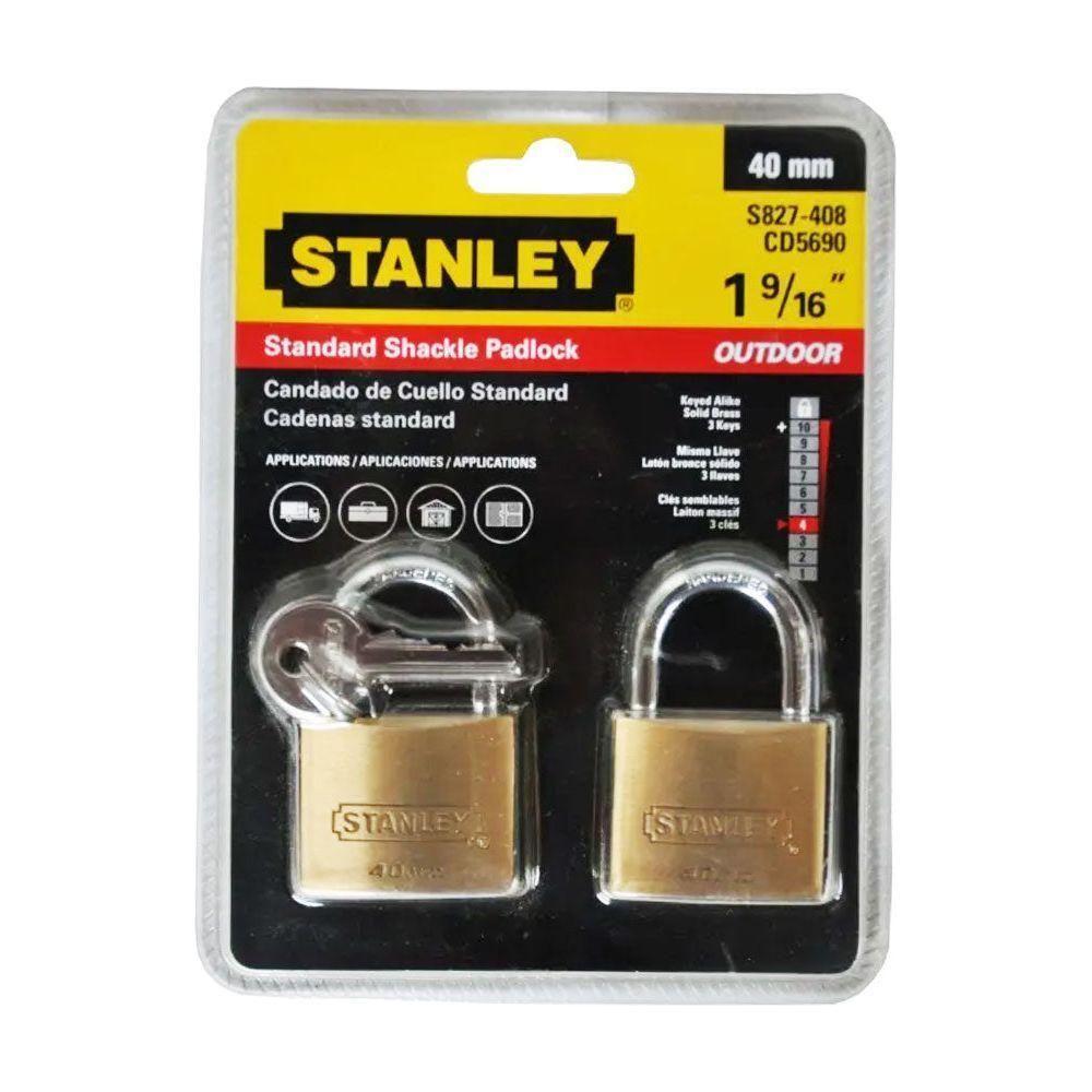 Stanley Padlock Short Shackle 2Pcs (Same Key) | Stanley by KHM Megatools Corp.