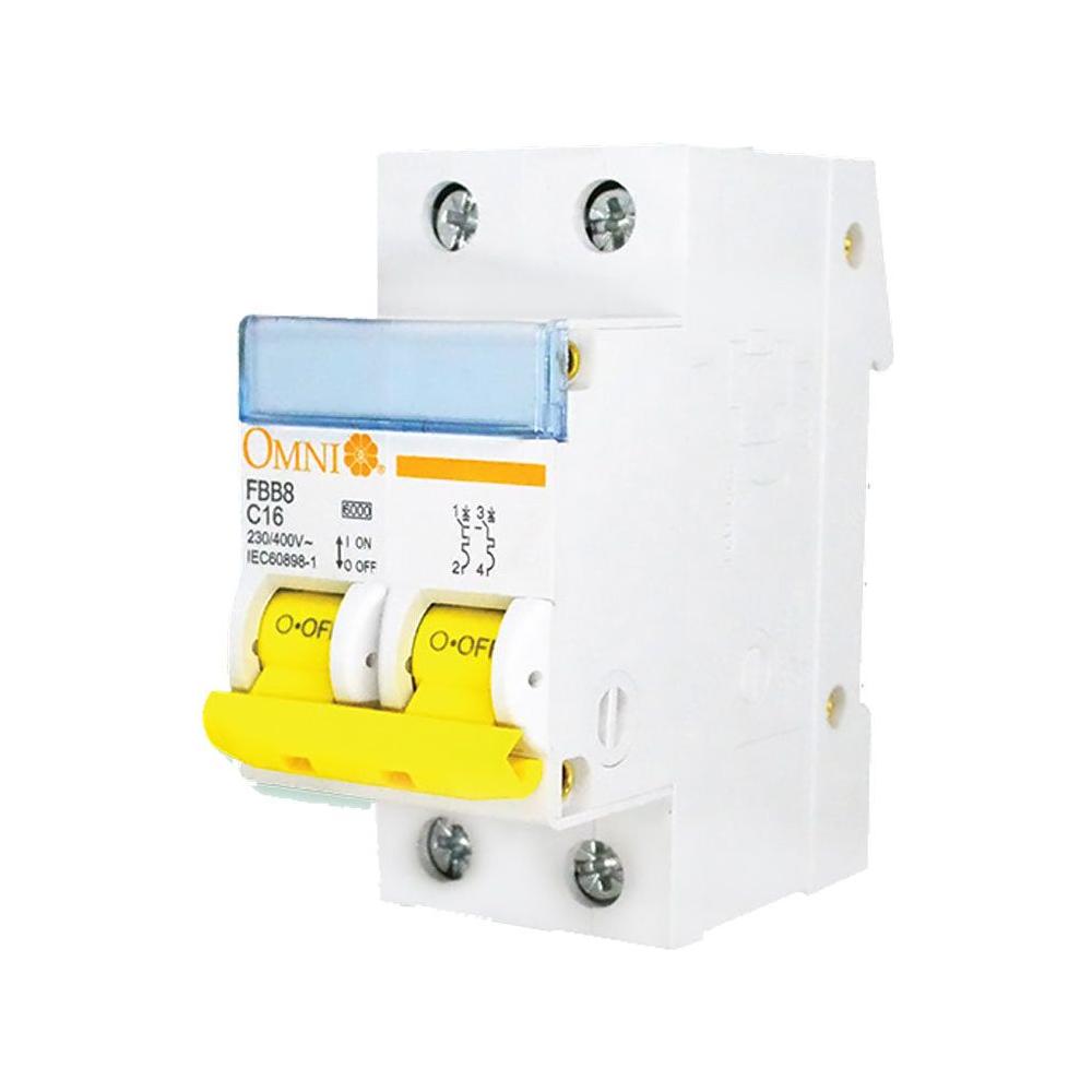 Omni Mini Circuit Breaker 2-Pole | Omni by KHM Megatools Corp.