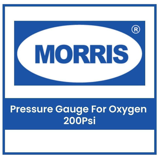 Morris Pressure Gauge For Oxygen 200Psi | Morris by KHM Megatools Corp.