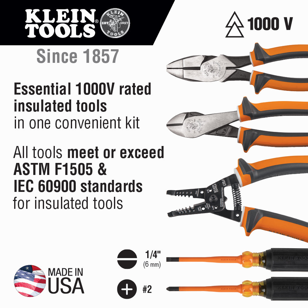 Klein 94130 5in1 Insulated Tools Kit 1000V