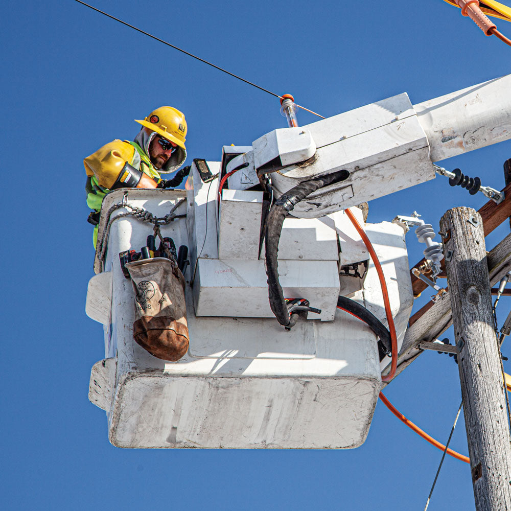 Klein 5104S Canvas Bucket Leather Bottom Swivel Snap 12"