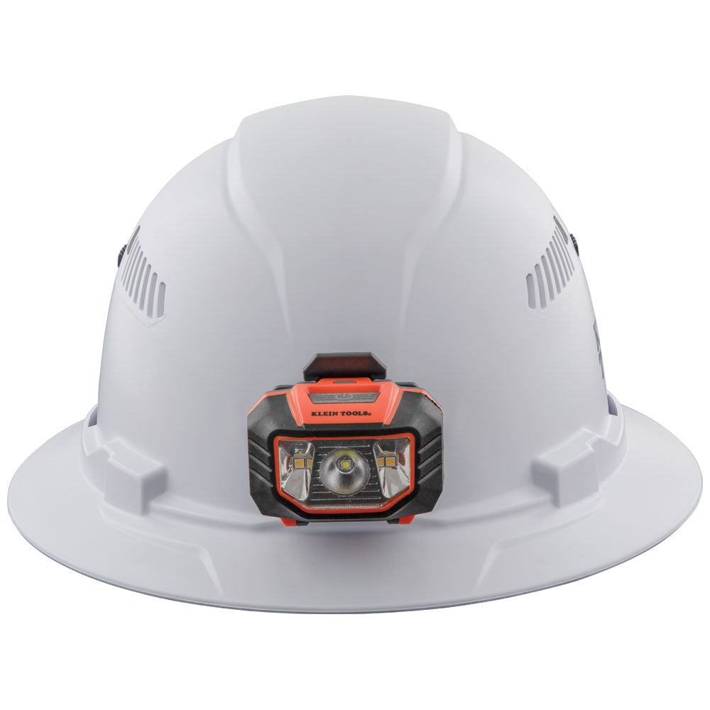 Klein 60407 Full Brim w/ Headlamp Vented Hard Hat