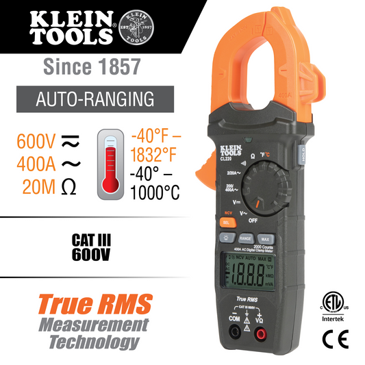 Klein CL220 Digital Clamp Meter / Tester