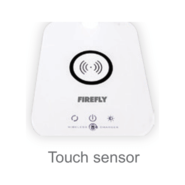 Firefly LED Tricolor Desk Lamp with Built-In Wireless Charging Pad | Firefly by KHM Megatools Corp.