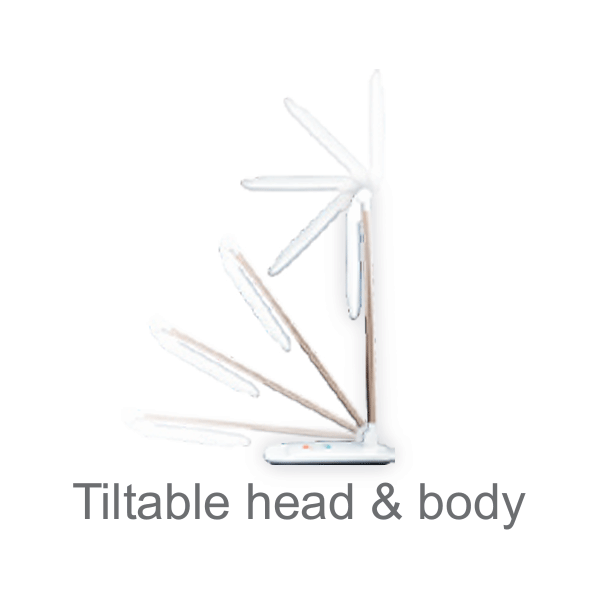 Firefly 60 LED Tricolor Desk Lamp with Multi-Color Night Light | Firefly by KHM Megatools Corp.