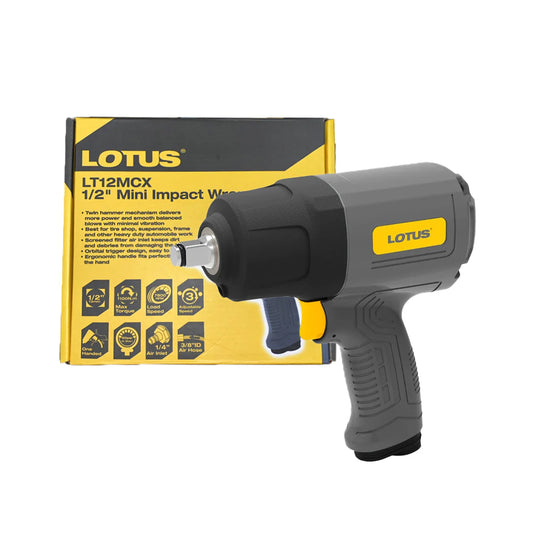 Lotus LT12MCX Pneumatic Air Impact Wrench Mini 1/2" Drive