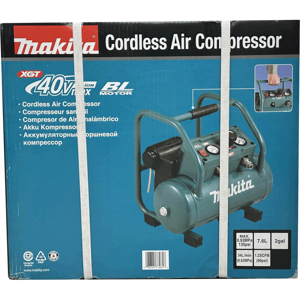 Makita AC001GZ 40V Cordless Air Compressor 135psi (Noise less) XGT [Bare] | Makita by KHM Megatools Corp.