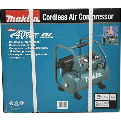 Makita AC001GZ 40V Cordless Air Compressor 135psi (Noise less) XGT [Bare] | Makita by KHM Megatools Corp.