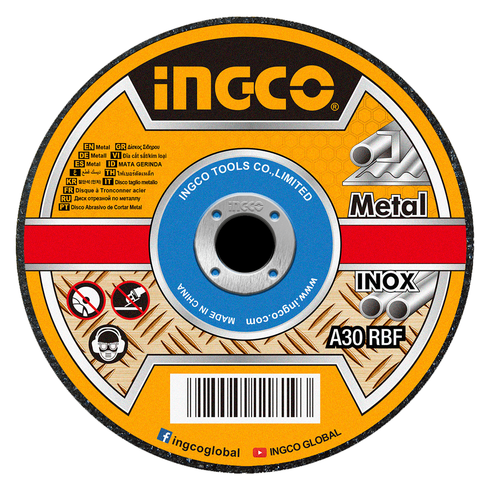 Ingco MCD101251 Cut Off Wheel / Cutting Disc Set 5"