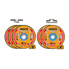 Ingco MCD303768 Cut Off Wheel and Grinding Disc Set 5Pcs