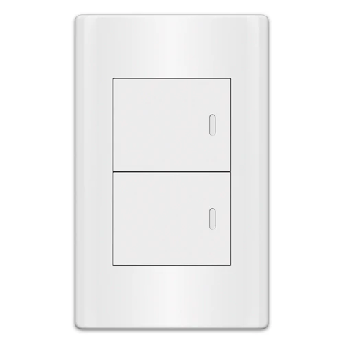 Royu MD513 2-Gang Switch Set 16A (Plano) [White]