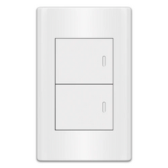 Royu MD513 2-Gang Switch Set 16A (Plano) [White]