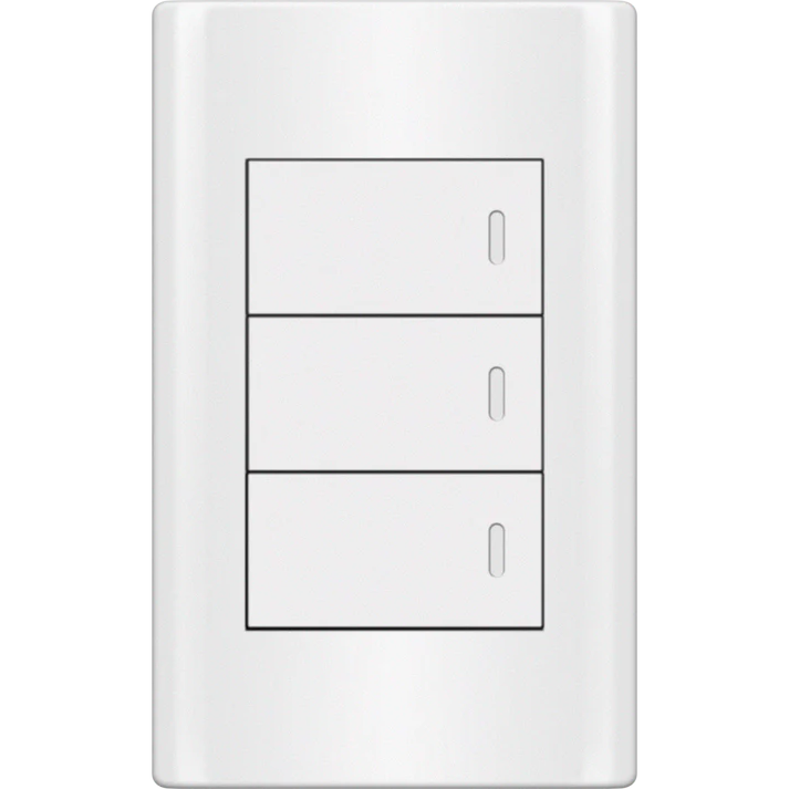 Royu MD506 3-Gang Switch 3-Way Set 16A (Plano) [White]